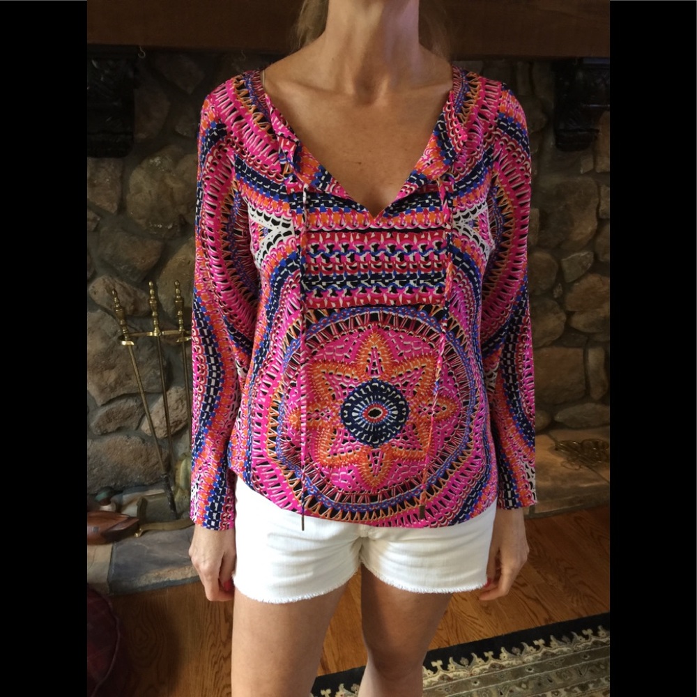 Alice & Trixie 100% Silk Top-Size Medium